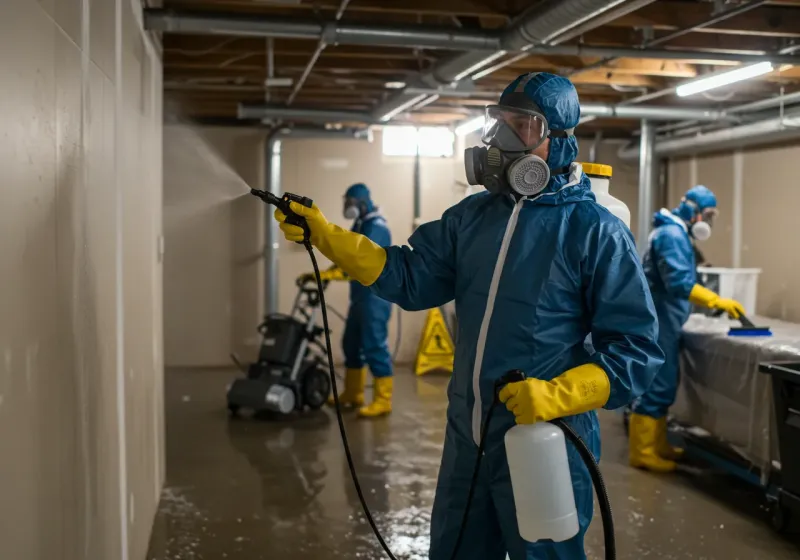 Basement Sanitization and Antimicrobial Treatment process in Belvedere, SC